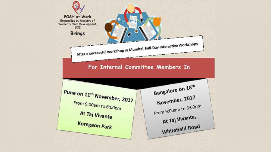 Workshop for IC member Bangalore | POSH at Work