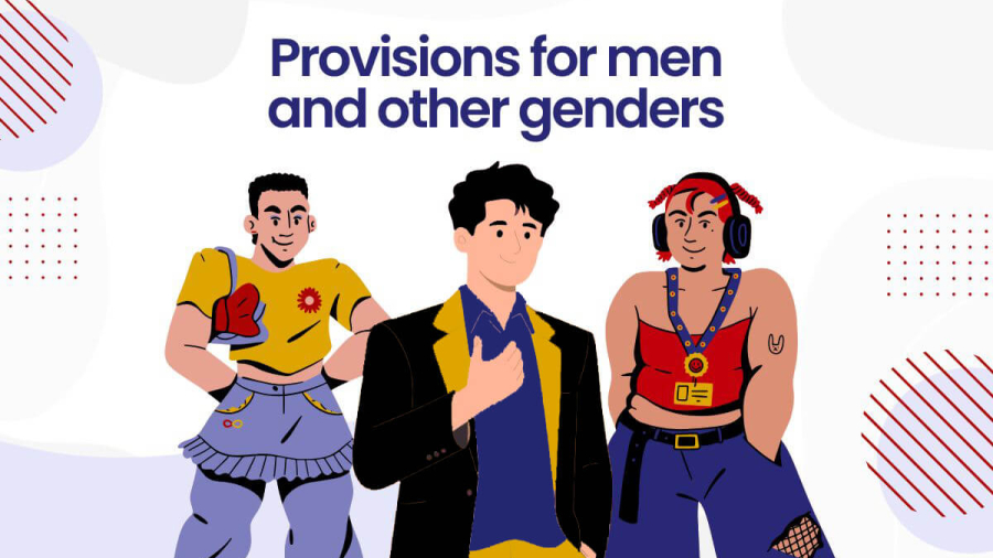 Provisions for men and other genders (1)