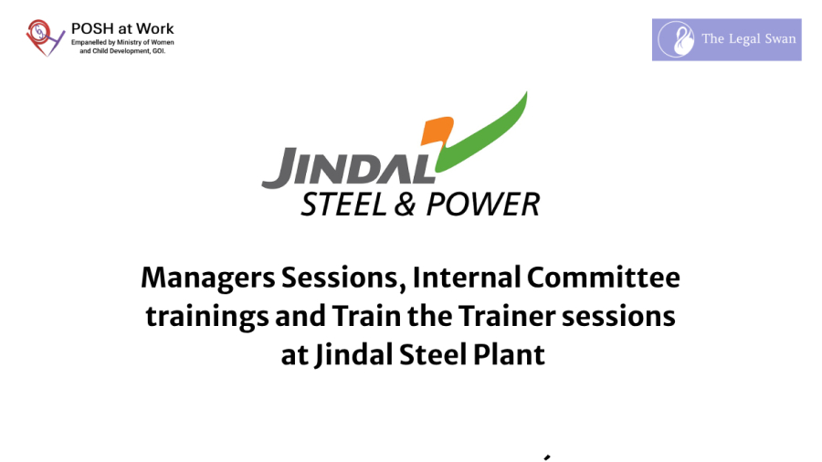 Sessions at Jindal Steel Plant