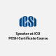 Speaker at ICSI POSH Certificate Course