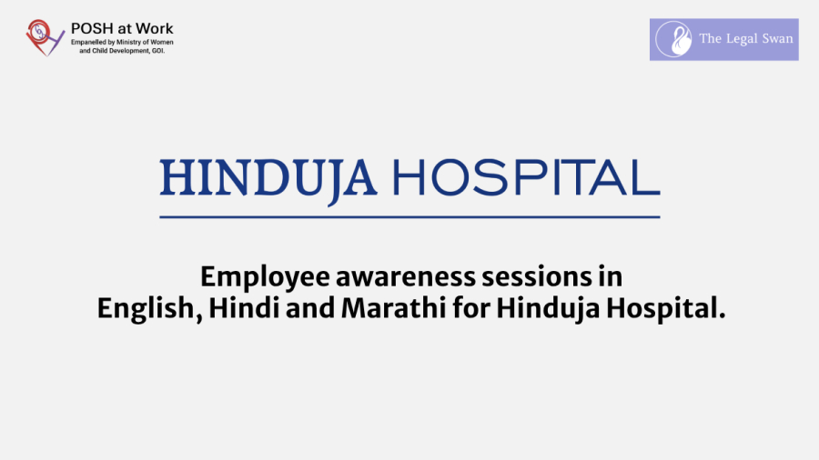 Employee awareness sessions in English, Hindi and Marathi for Hinduja Hospital