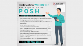 Certification Workshop for Expertise on POSH