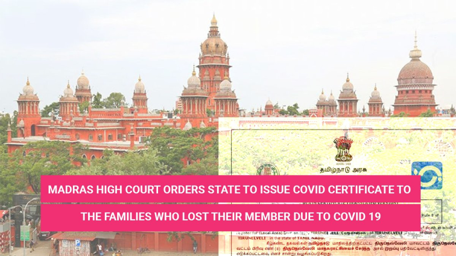 Issue Covid Certificate To The Families