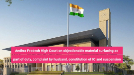 objectionable material surfacing as part of duty