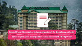 inquiring into a complaint of sexual harassment