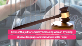 Six months jail for sexually harassing woman