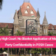Party Confidentiality in POSH Cases