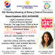 Session for Rotary Club of Porvorim