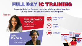 Capacity Building Program for Internal Committee Members - Aug 2024 - Banner