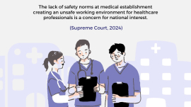 safety norms at medical establishment
