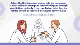 Conciliation is Must Before an Inquiry