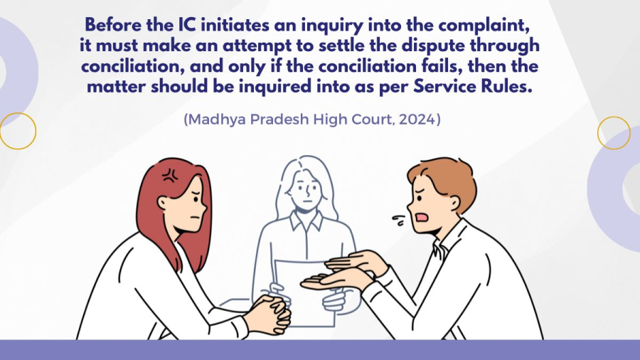Conciliation is Must Before an Inquiry