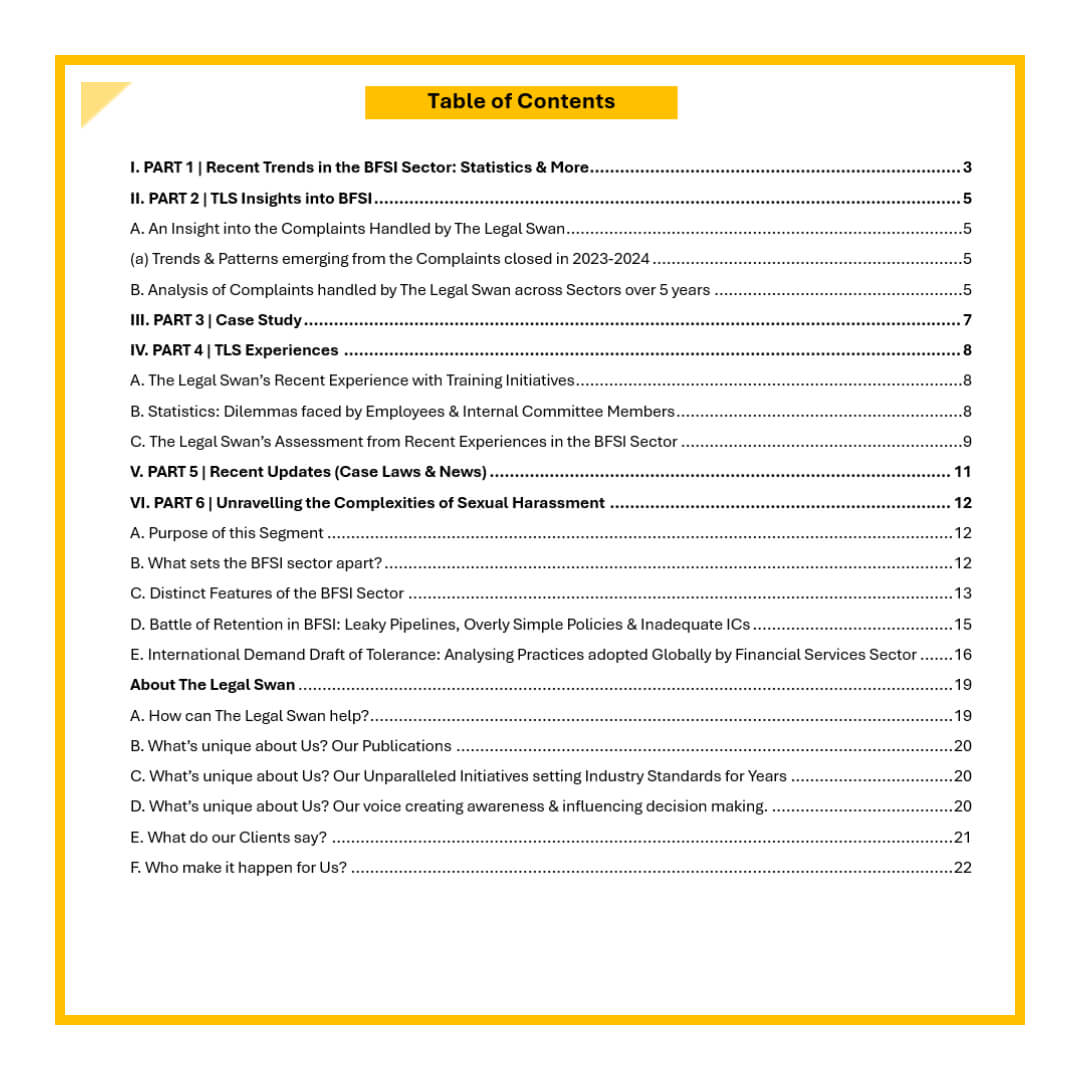 BFSI Sector & POSH 2024 Report - Image 2