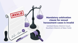 Mandatory arbitration clause for sexual harassment cases is invalid blog