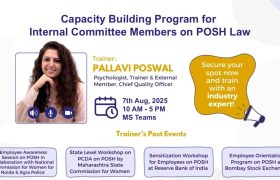 Capacity Building Program for Internal Committee Members on POSH Law